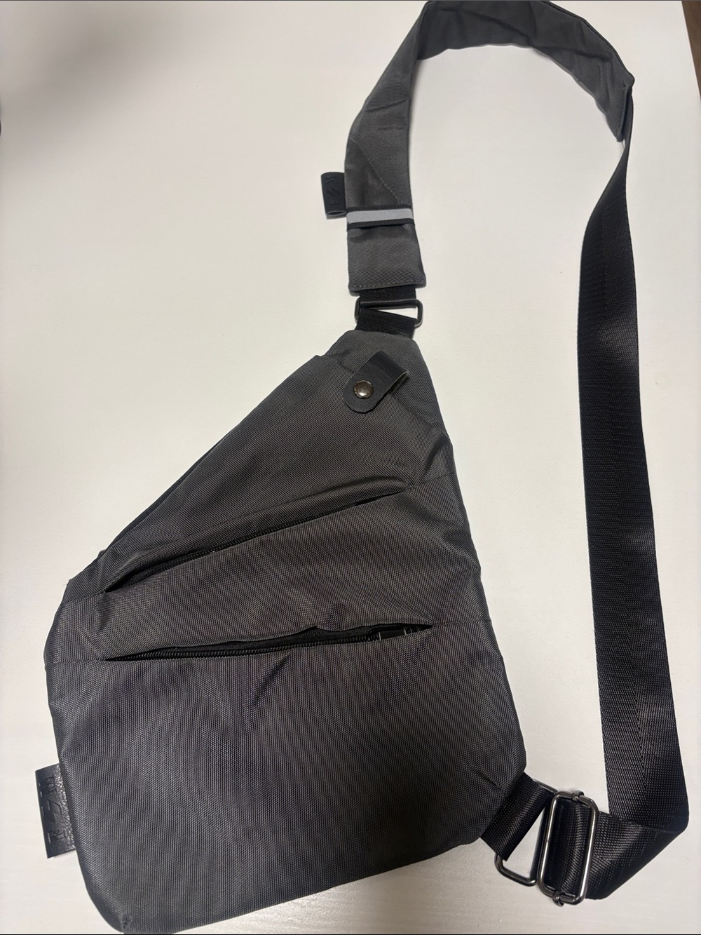 Dark Gray Men's Sling Belt Bag - Minimal Everyday Carry